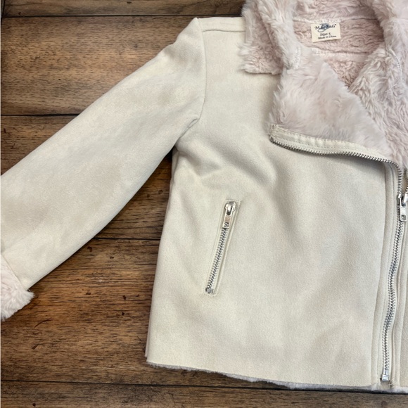 ML Kids Beige suede jacket - size 5 - Picture 3 of 5